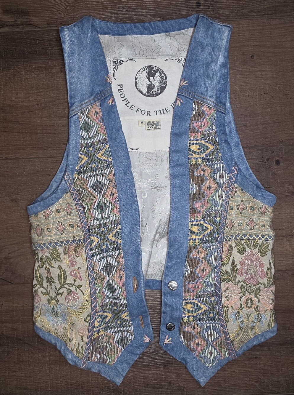 Vintage People for the Planet Y2K Denim Vest